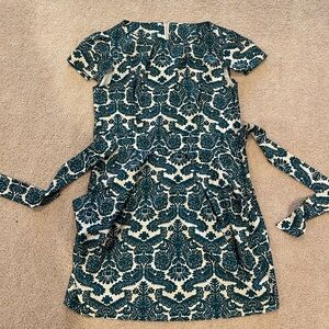 Emerald floral dress